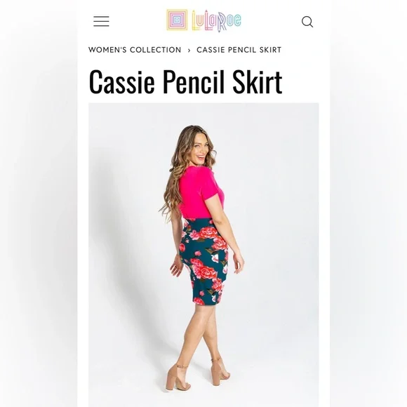 LuLaRoe Women’s Cassie Pencil Skirt/Size: L /Color: Moss Green (NWT) - Picture 6 of 7
